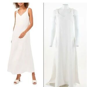Vince camuto Women’s White V-Neck Maxi Dress $98